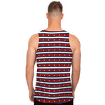 USA Striped Pattern Print Men's Tank Top
