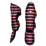 USA Striped Pattern Print Muay Thai Shin Guard