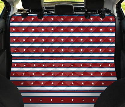 USA Striped Pattern Print Pet Car Back Seat Cover