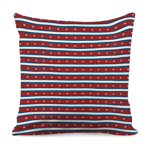 USA Striped Pattern Print Pillow Cover