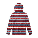 USA Striped Pattern Print Pullover Hoodie