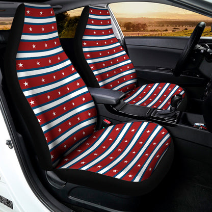 USA Striped Pattern Print Universal Fit Car Seat Covers