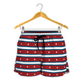 USA Striped Pattern Print Women's Shorts