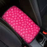 Valentine's Day Geometric Heart Print Car Center Console Cover