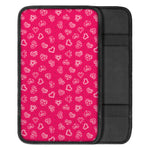 Valentine's Day Geometric Heart Print Car Center Console Cover