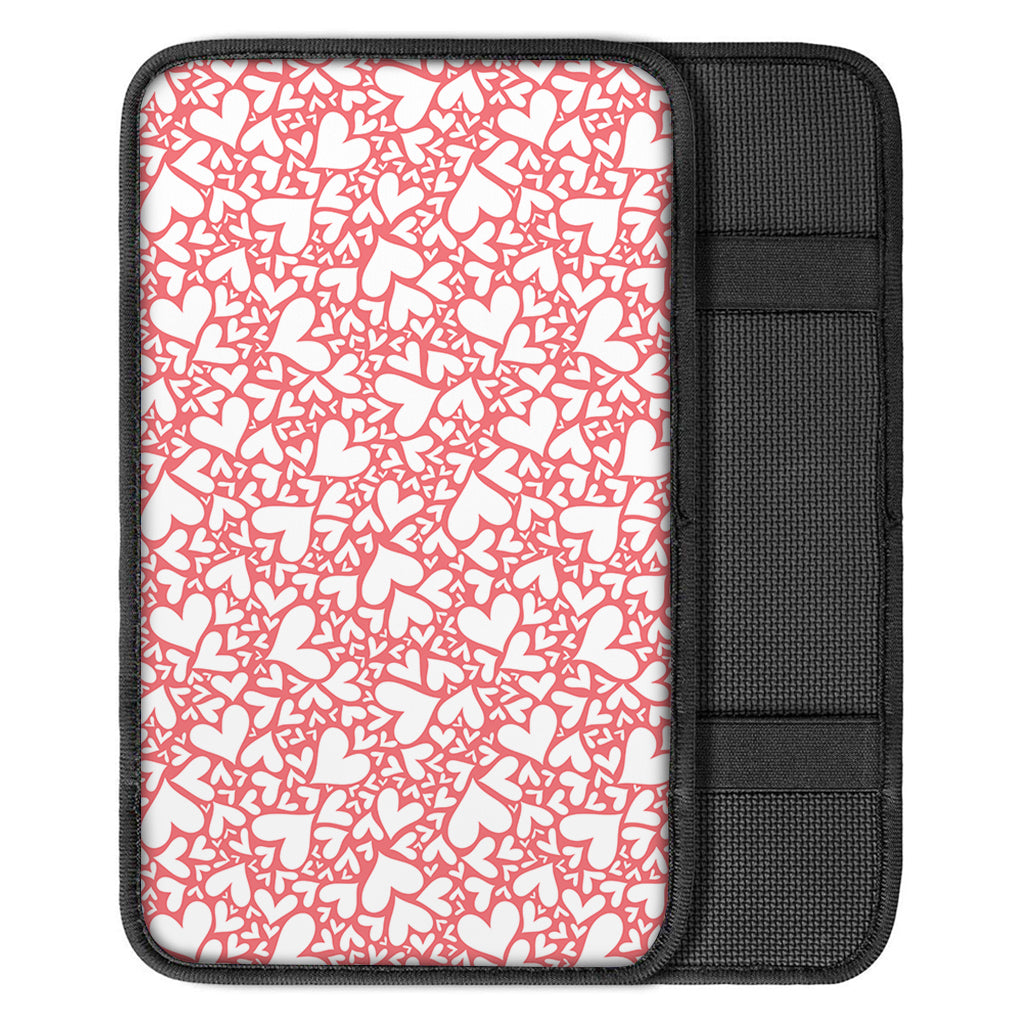 Valentine's Day Heart Pattern Print Car Center Console Cover