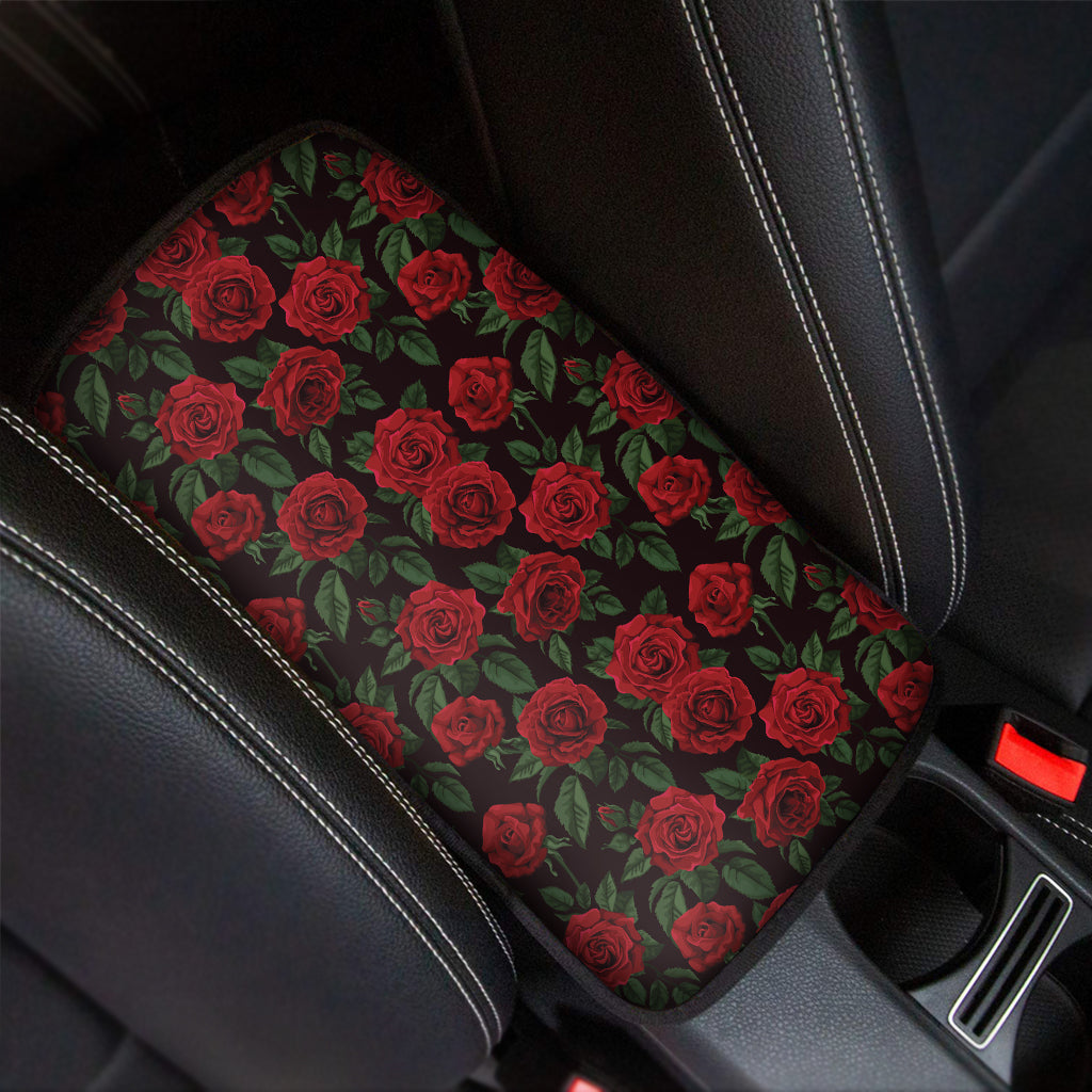 Valentine's Day Rose Pattern Print Car Center Console Cover