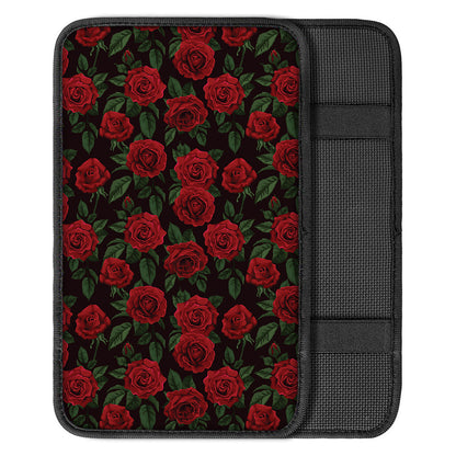 Valentine's Day Rose Pattern Print Car Center Console Cover