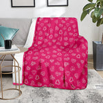 Valentine's Day Geometric Heart Print Blanket