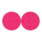 Valentine's Day Geometric Heart Print Car Coasters