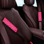 Valentine's Day Geometric Heart Print Car Seat Belt Covers