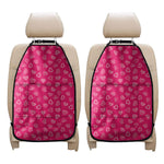 Valentine's Day Geometric Heart Print Car Seat Organizers