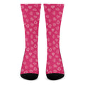 Valentine's Day Geometric Heart Print Crew Socks