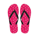 Valentine's Day Geometric Heart Print Flip Flops