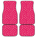 Valentine's Day Geometric Heart Print Front and Back Car Floor Mats