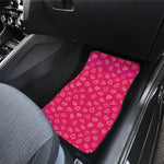 Valentine's Day Geometric Heart Print Front and Back Car Floor Mats
