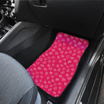 Valentine's Day Geometric Heart Print Front Car Floor Mats
