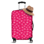 Valentine's Day Geometric Heart Print Luggage Cover