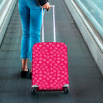 Valentine's Day Geometric Heart Print Luggage Cover