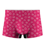 Valentine's Day Geometric Heart Print Men's Boxer Briefs
