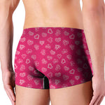 Valentine's Day Geometric Heart Print Men's Boxer Briefs