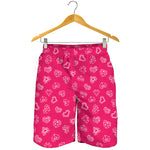 Valentine's Day Geometric Heart Print Men's Shorts