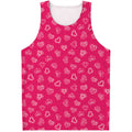 Valentine's Day Geometric Heart Print Men's Tank Top