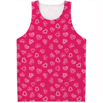 Valentine's Day Geometric Heart Print Men's Tank Top