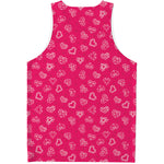 Valentine's Day Geometric Heart Print Men's Tank Top
