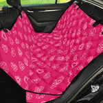 Valentine's Day Geometric Heart Print Pet Car Back Seat Cover