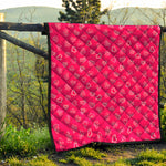 Valentine's Day Geometric Heart Print Quilt