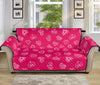 Valentine's Day Geometric Heart Print Sofa Protector