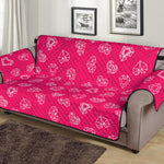 Valentine's Day Geometric Heart Print Sofa Protector