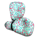 Valentine's Day Heart And Flower Print Boxing Gloves