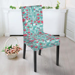 Valentine's Day Heart And Flower Print Dining Chair Slipcover