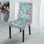 Valentine's Day Heart And Flower Print Dining Chair Slipcover