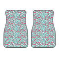 Valentine's Day Heart And Flower Print Front Car Floor Mats