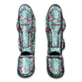 Valentine's Day Heart And Flower Print Muay Thai Shin Guards