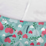 Valentine's Day Heart And Flower Print Sofa Cover