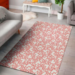 Valentine's Day Heart Pattern Print Area Rug