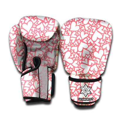 Valentine's Day Heart Pattern Print Boxing Gloves
