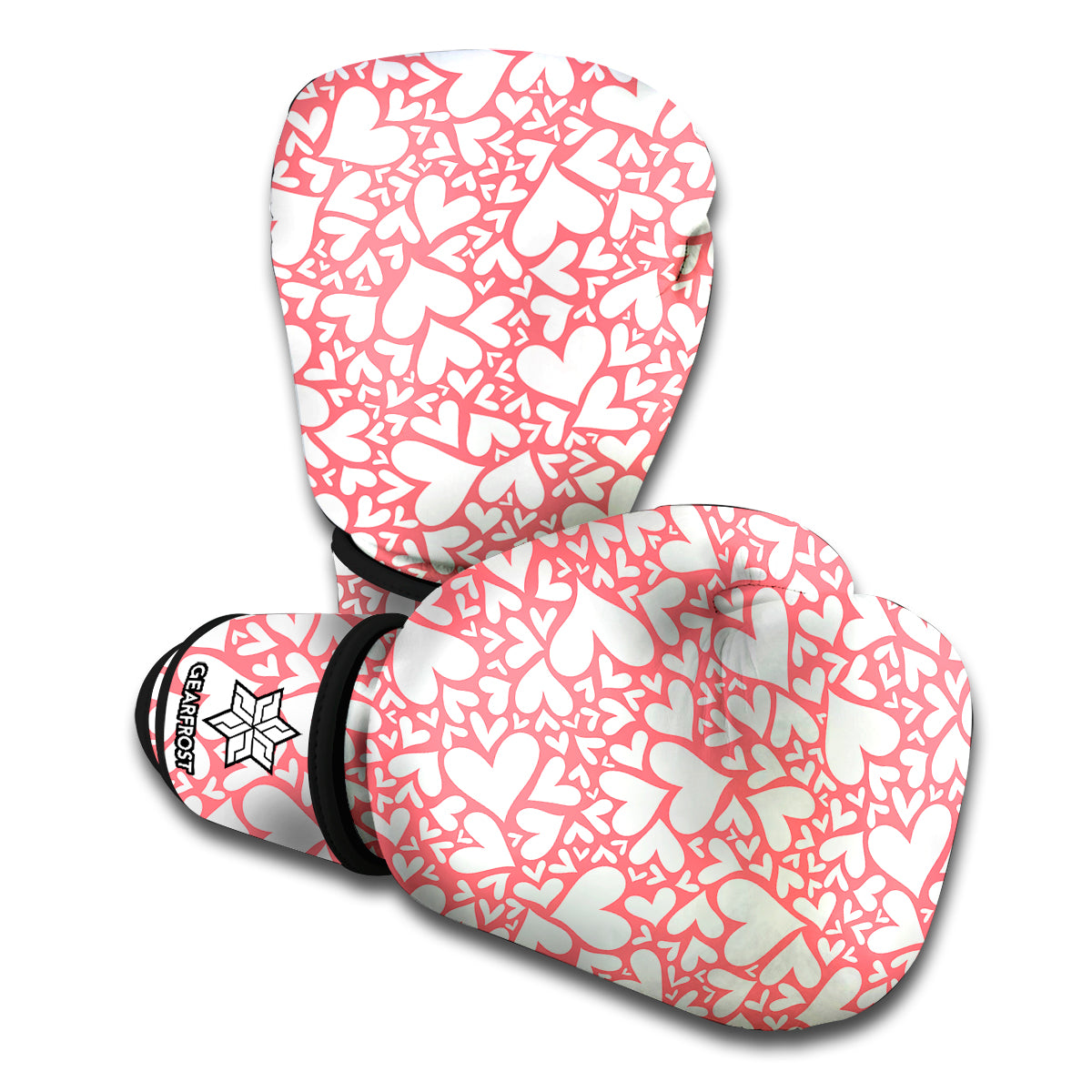 Valentine's Day Heart Pattern Print Boxing Gloves