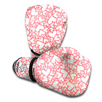 Valentine's Day Heart Pattern Print Boxing Gloves