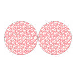 Valentine's Day Heart Pattern Print Car Coasters