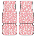Valentine's Day Heart Pattern Print Front and Back Car Floor Mats