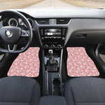 Valentine's Day Heart Pattern Print Front and Back Car Floor Mats