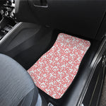 Valentine's Day Heart Pattern Print Front and Back Car Floor Mats