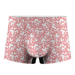 Valentine's Day Heart Pattern Print Men's Boxer Briefs