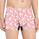 Valentine's Day Heart Pattern Print Men's Boxer Briefs