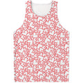 Valentine's Day Heart Pattern Print Men's Tank Top